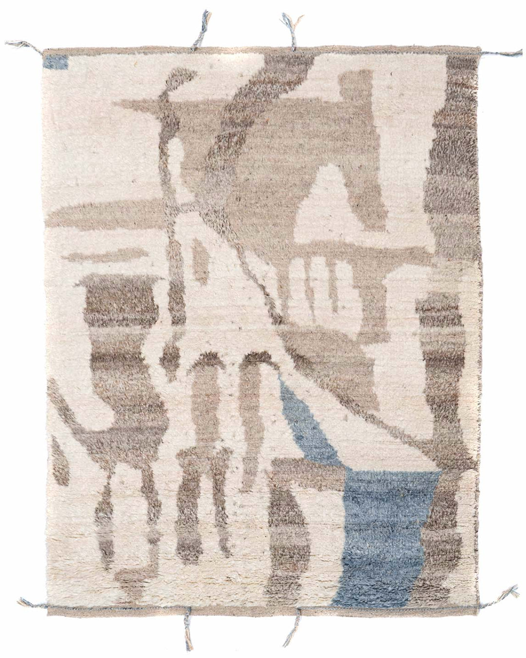 Gusset Hand-Knotted Wool Rug